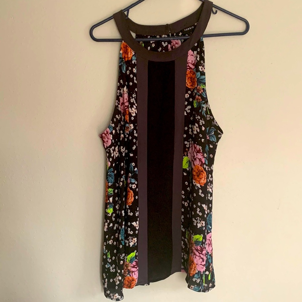 Torrid long tank blouse